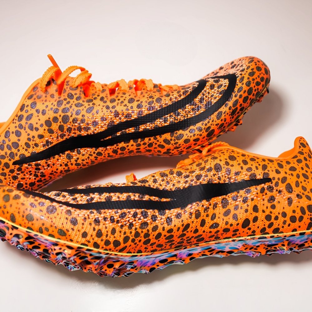✨New Nike Zoom Ja Fly 4 Electric Pack Track Spikes Orange Mens Size 6.5/ Women 8